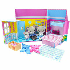 Jucarii Teddy Bear Toys de Plus Tiny Tukkins cu Casa de Joaca