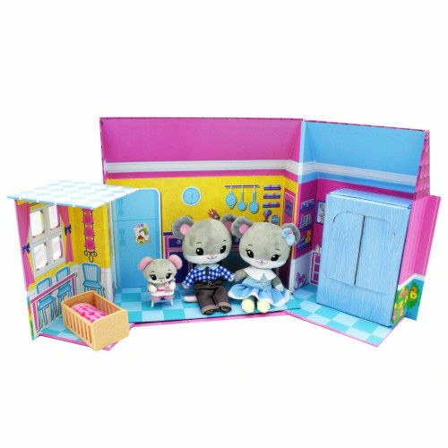 Jucarii Teddy Bear Toys de Plus Tiny Tukkins cu Casa de Joaca
