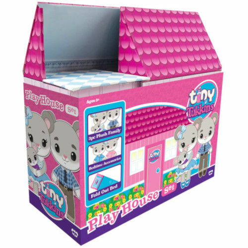 Jucarii Teddy Bear Toys de Plus Tiny Tukkins cu Casa de Joaca