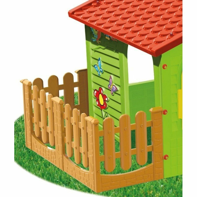 Casuta de joaca de exterior pentru copii MochToys Garden House mare cu gardut 10498