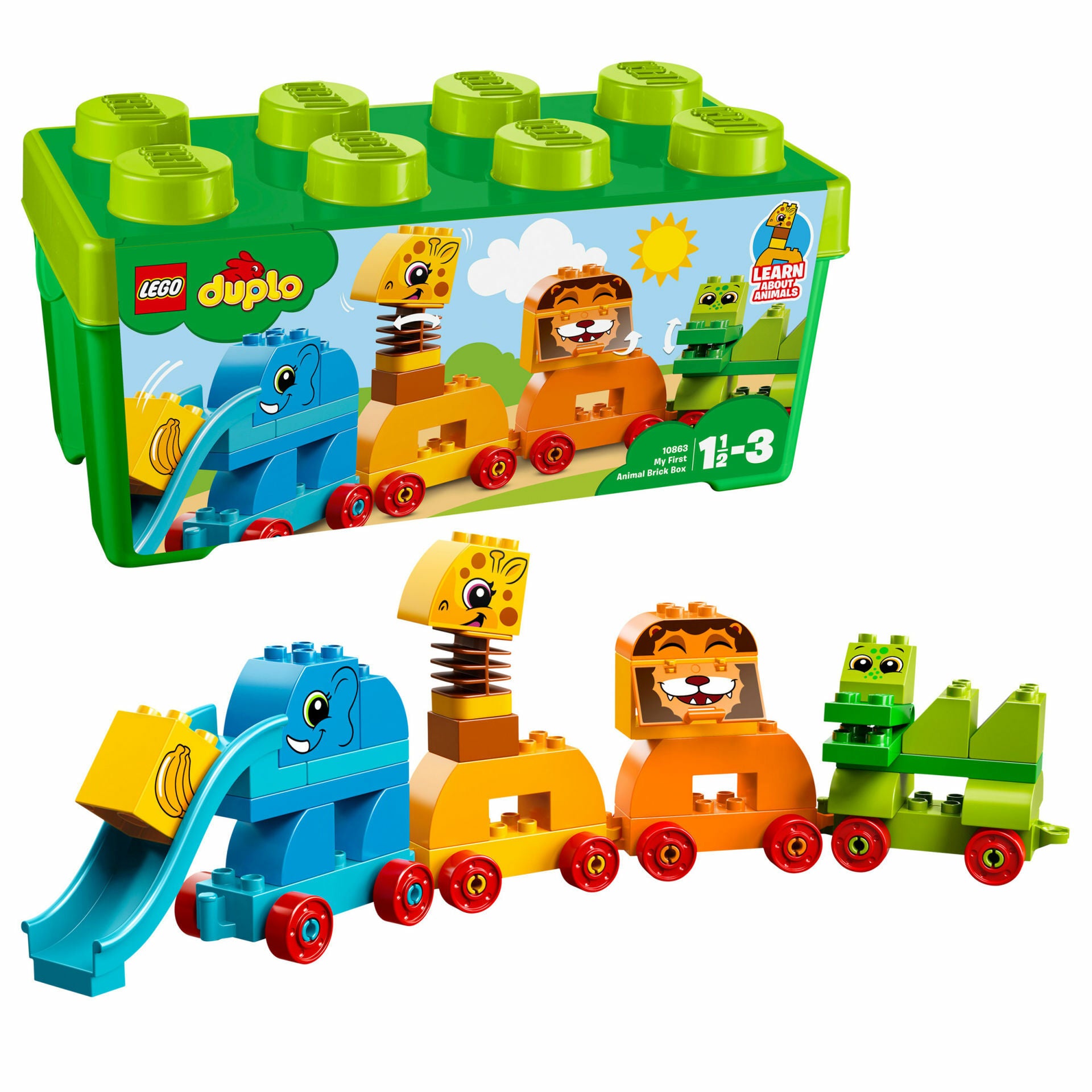 LEGO DUPLO - Prima mea cutie de caramizi cu animale 10863