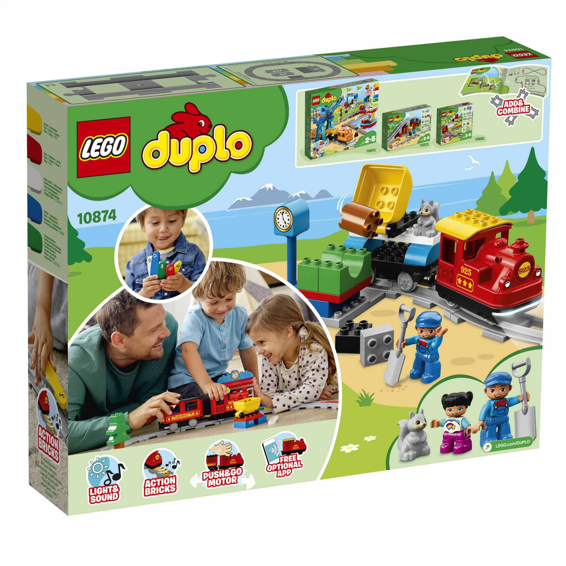 LEGO DUPLO - Tren cu aburi 10874