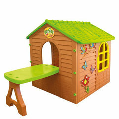 Casuta de joaca de exterior pentru copii MochToys Garden House cu masuta 11045