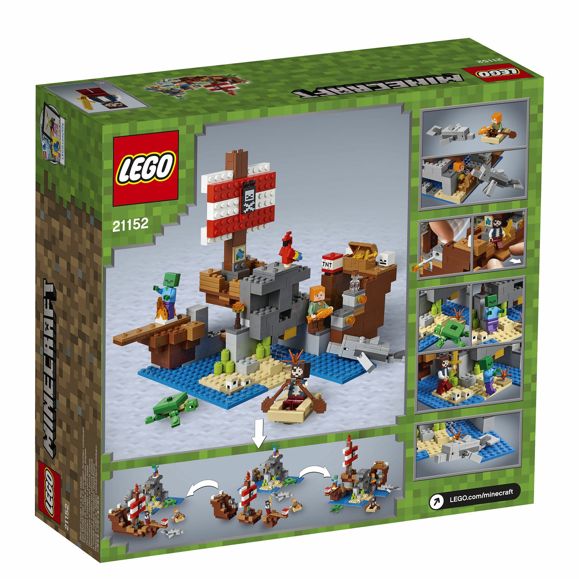 LEGO Minecraft - Aventura corabiei de pirati 21152