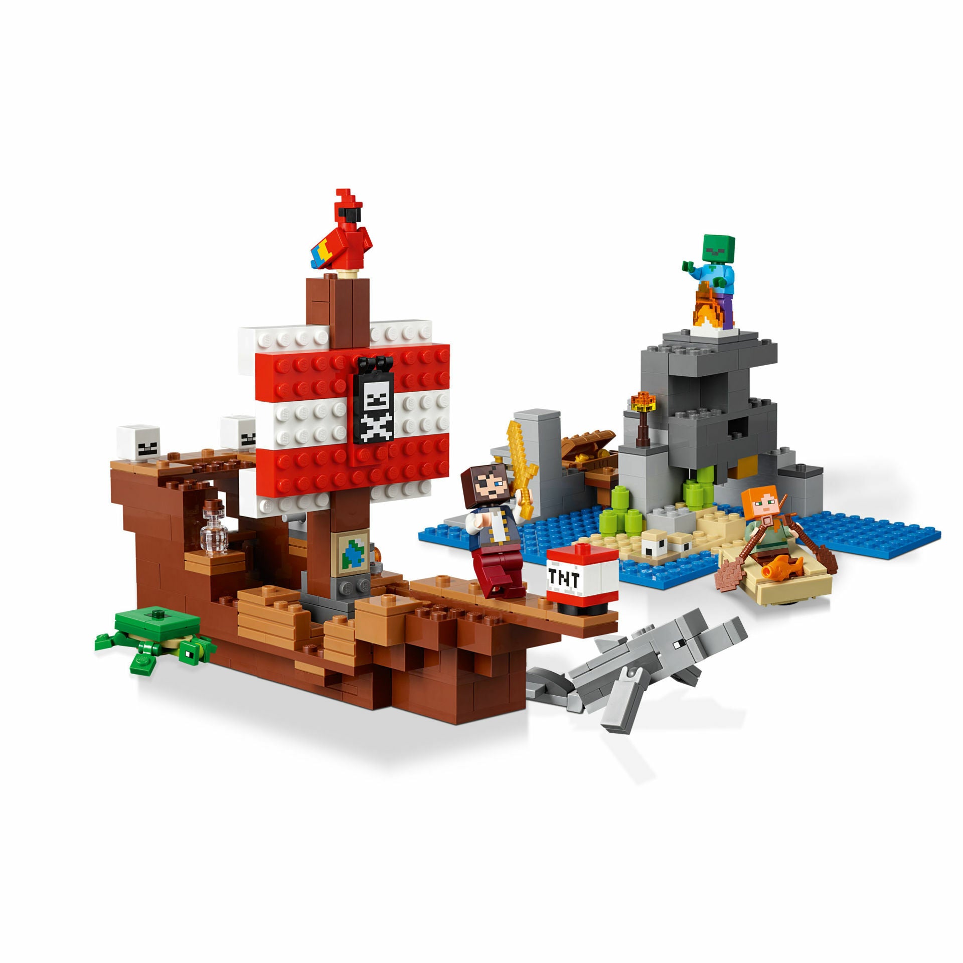 LEGO Minecraft - Aventura corabiei de pirati 21152