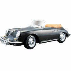 Macheta Masinuta Bburago 1:24 Bijoux Porsche 356B Cabriolet Negru, BB20001B- 22078