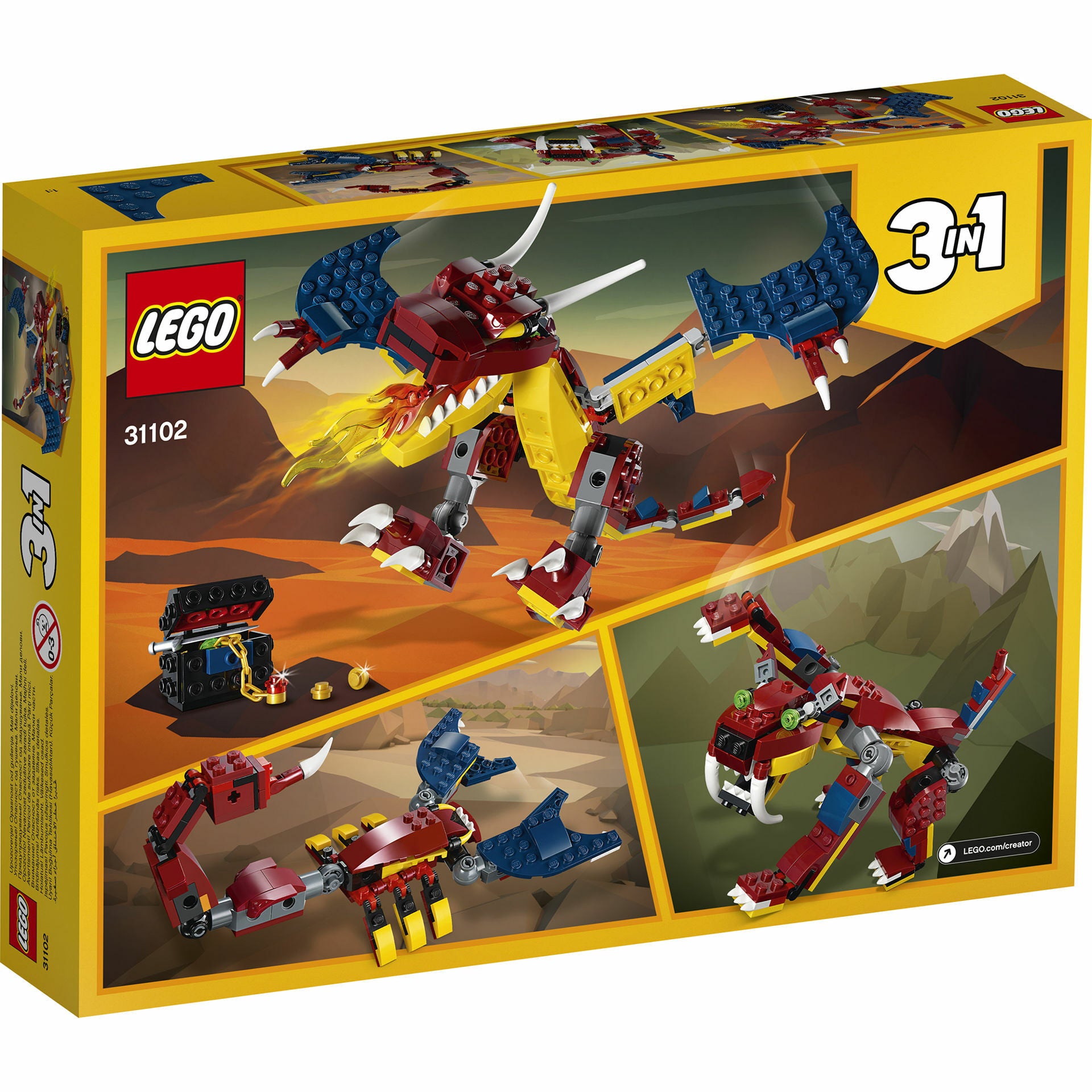 LEGO Creator - Dragon de foc 31102