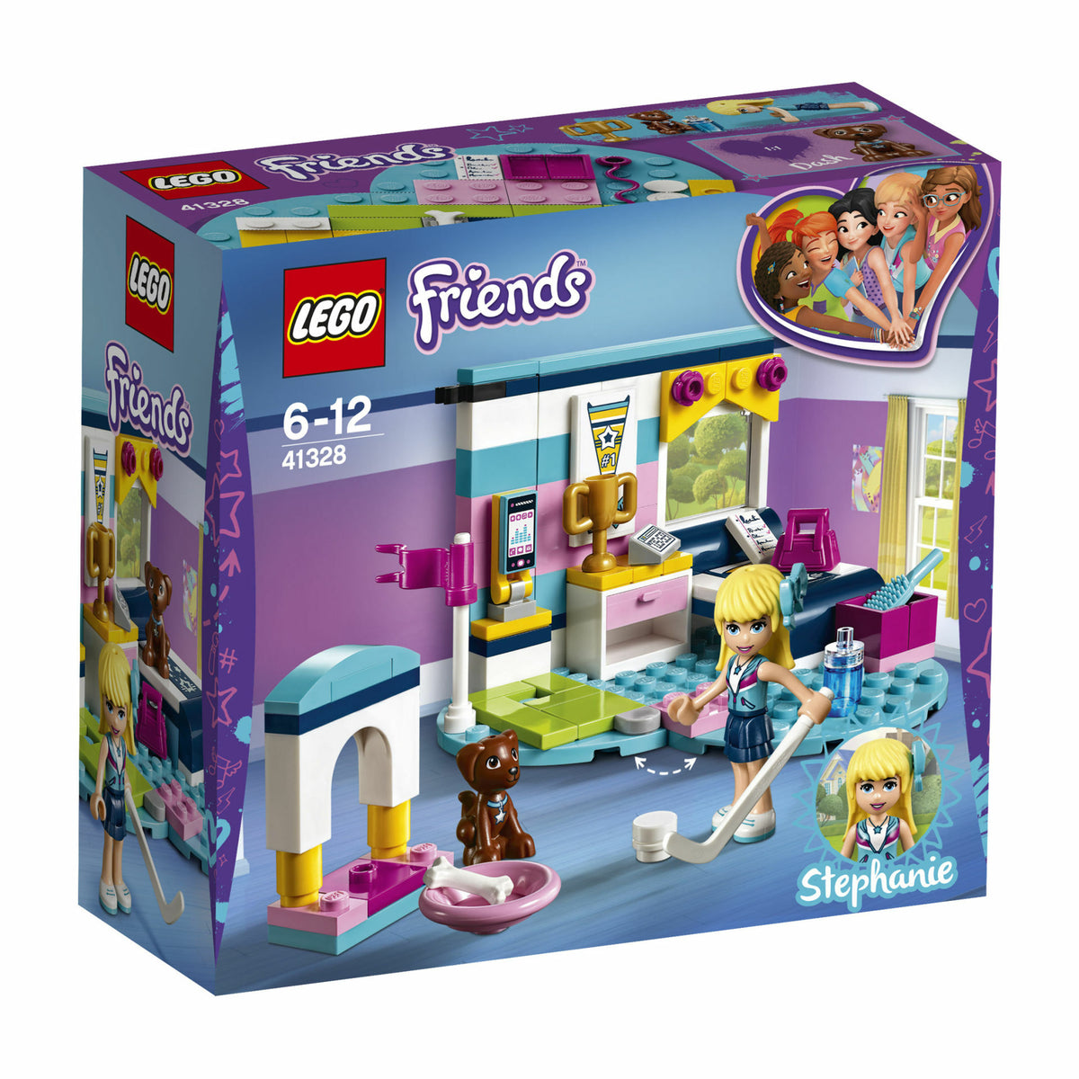 LEGO® Friends Dormitorul lui Stephanie 41328