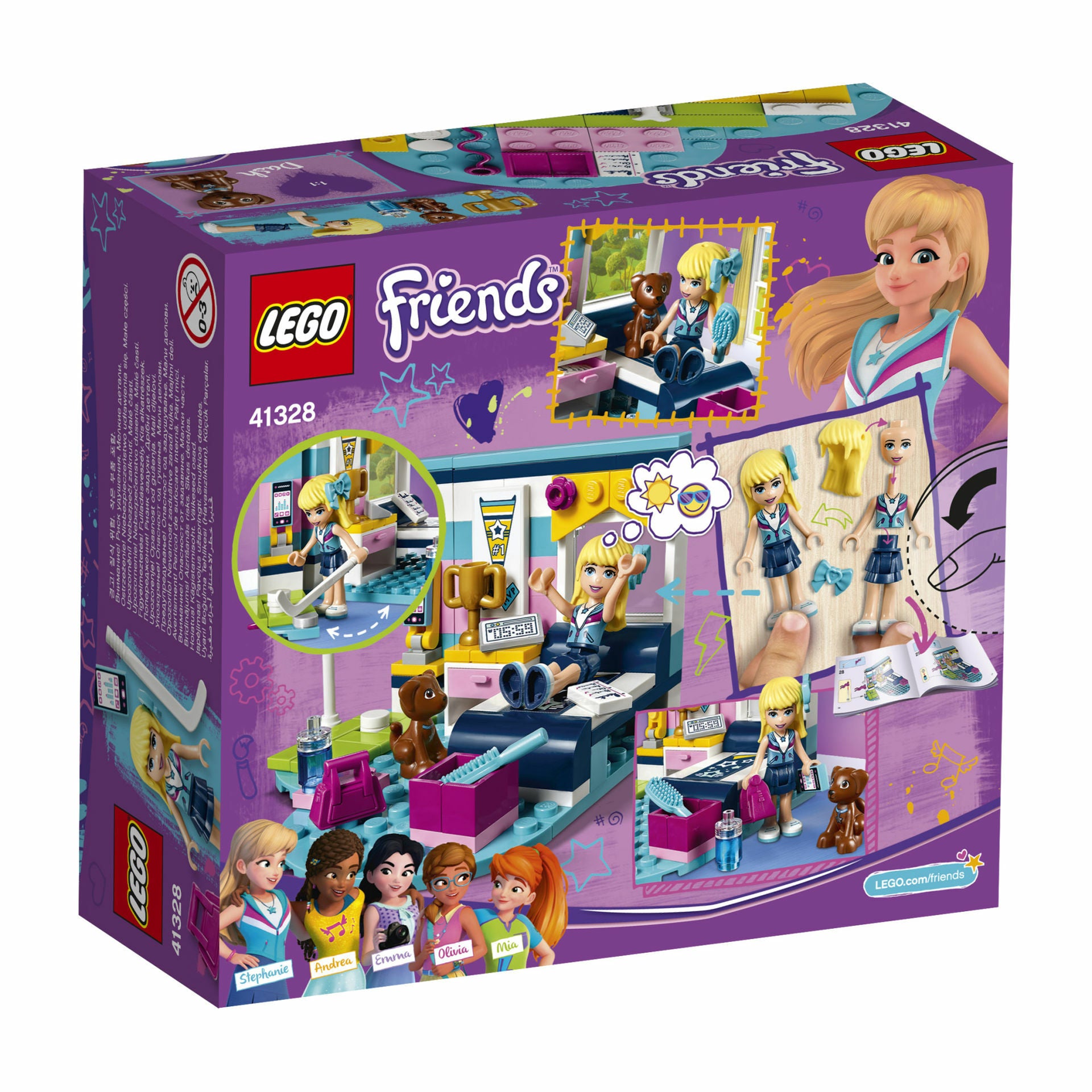 LEGO® Friends Dormitorul lui Stephanie 41328