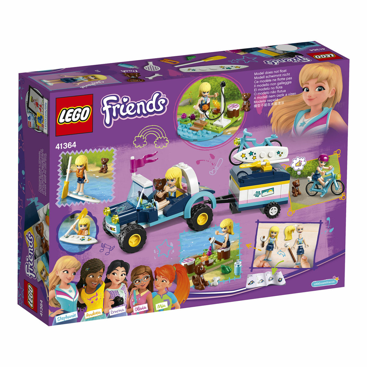 LEGO® Friends - Vehiculul cu remorca al Stephaniei 41364