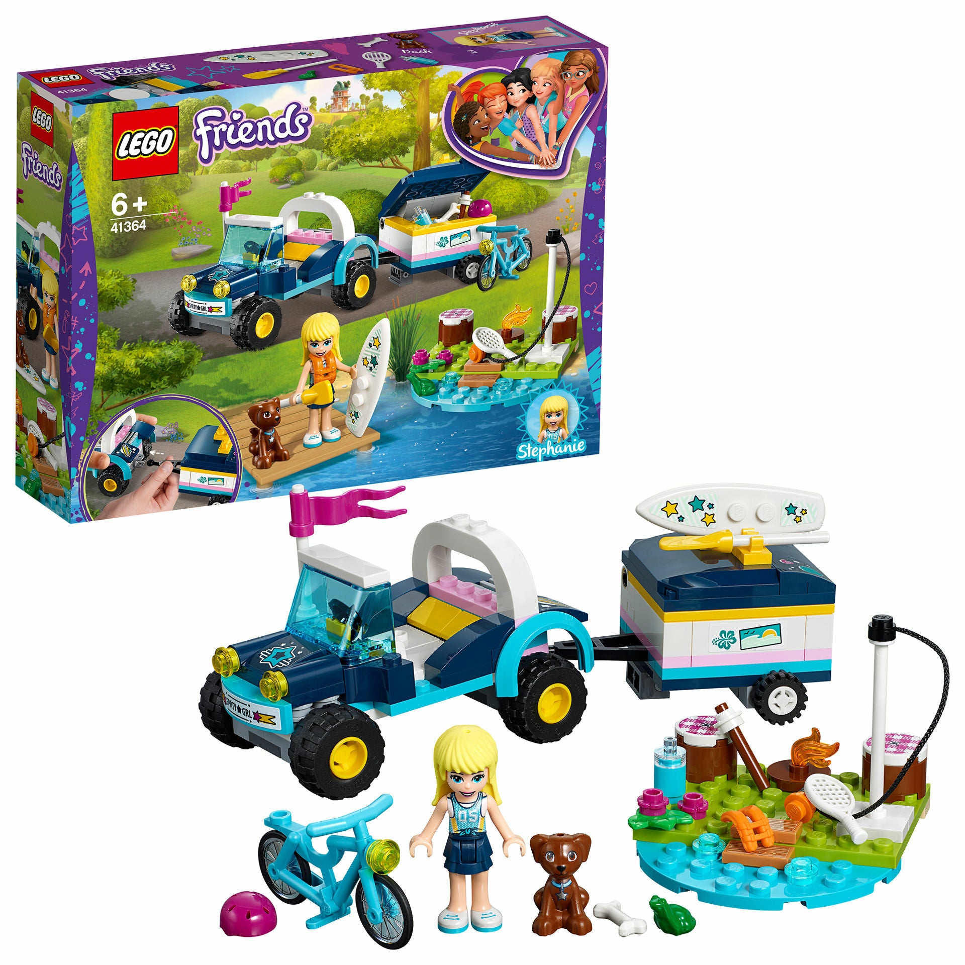 LEGO® Friends - Vehiculul cu remorca al Stephaniei 41364