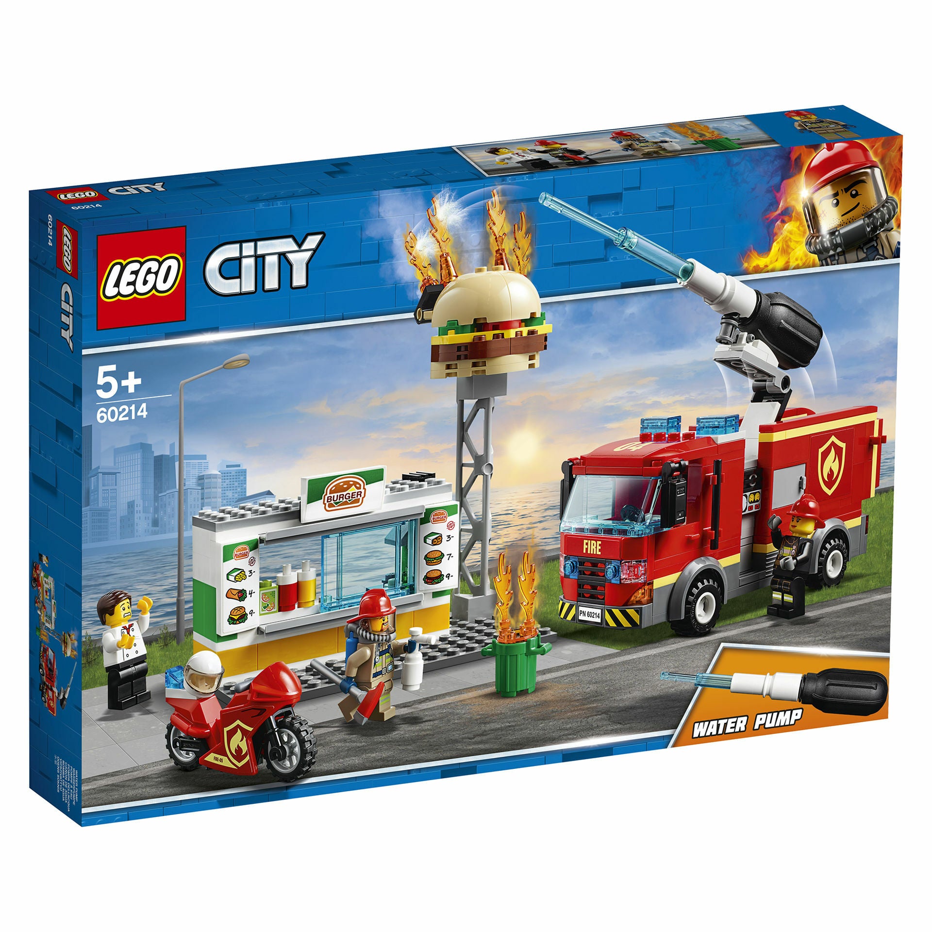 LEGO City Fire - Stingerea incendiului de la Burger Bar 60214