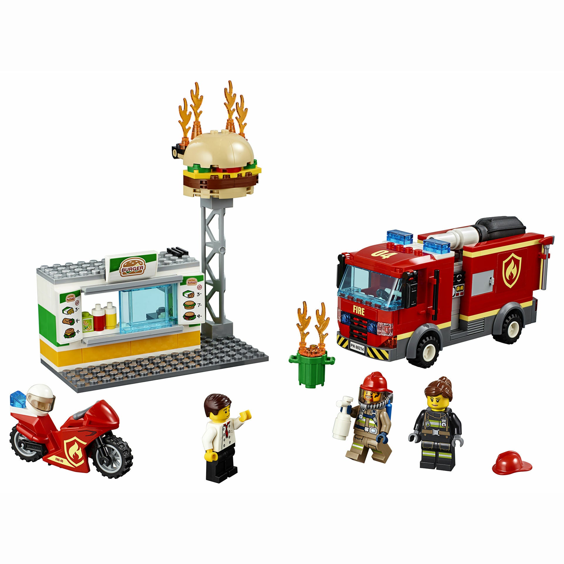 LEGO City Fire - Stingerea incendiului de la Burger Bar 60214
