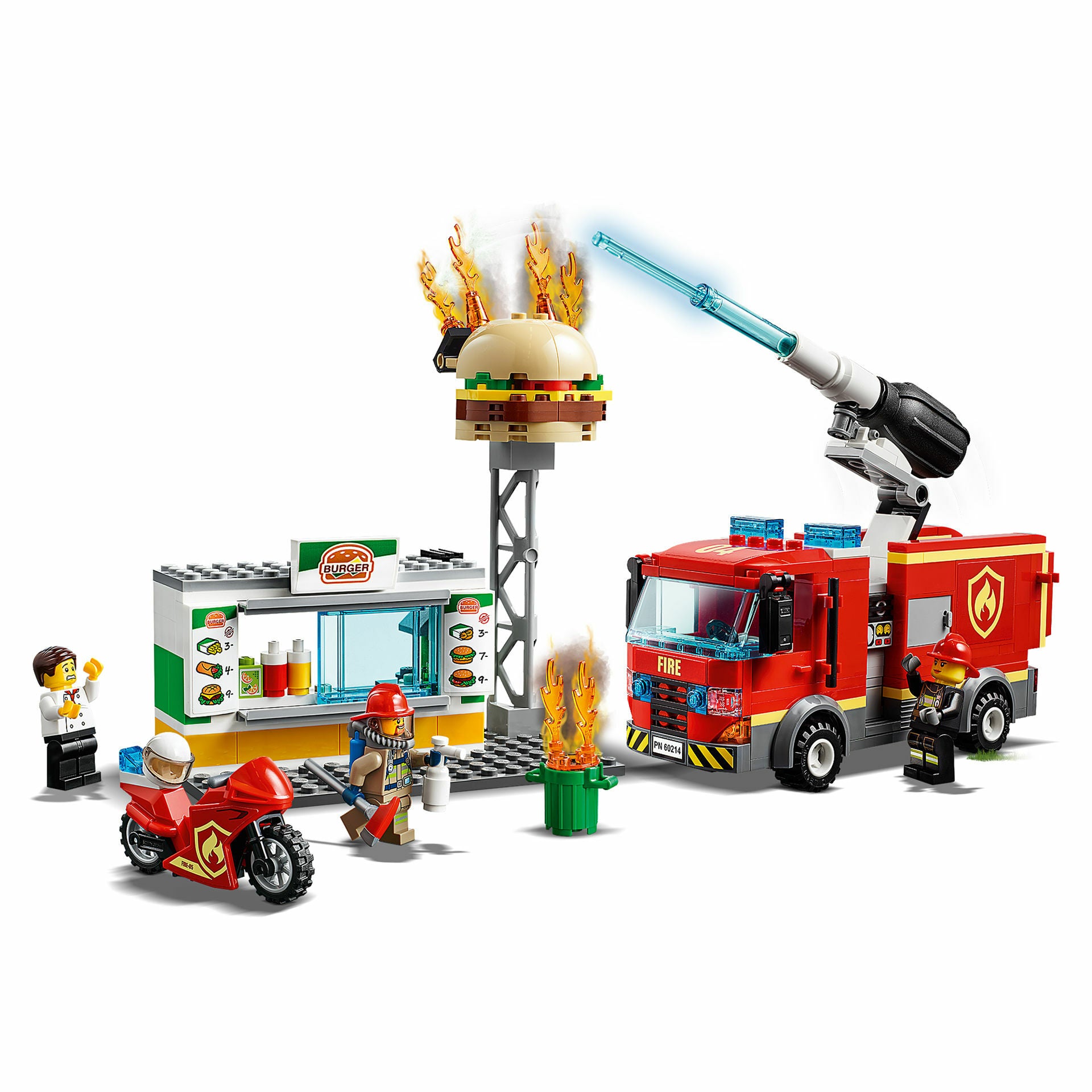 LEGO City Fire - Stingerea incendiului de la Burger Bar 60214