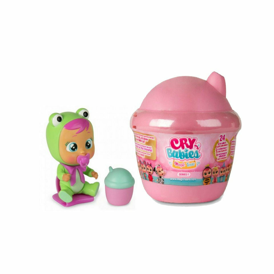 Bebelus Mini Cry Babies Magic Tears in Casuta Surpriza , Roz