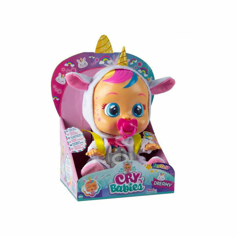 Papusa Dreamy, IMC Toys Wow Cry Babies fantasy model unicorn, 31 cm