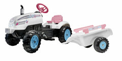 Tractor Falk roz pentru fetite