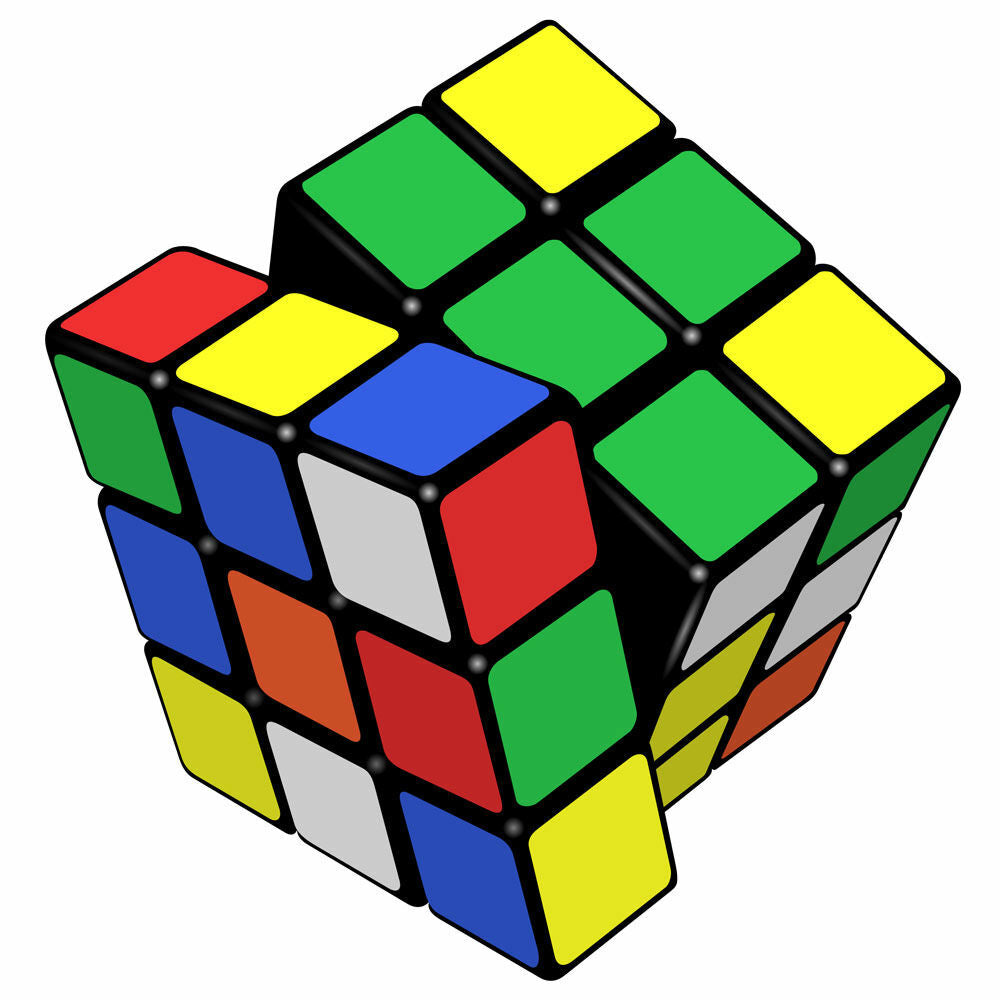 Cub Rubik in cutie albastra, 3x3x3