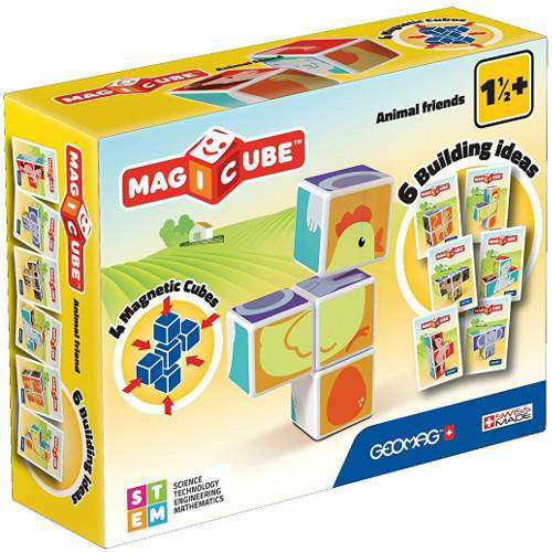 Magicube set magnetic Animale Prietenoase, 132