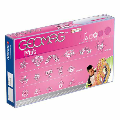 Geomag set magnetic 104 piese Pink Panels, 344