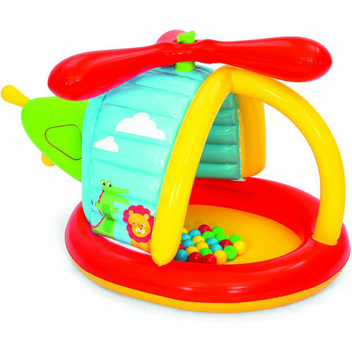 Centru BestWay de Joaca Fisher Price Elicopter cu 25 de Mingi