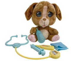 Catel plus plangacios cu lacrimi reale Emotion pets - set veterinar MTM0800