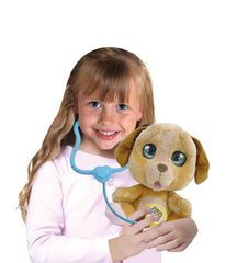 Catel plus plangacios cu lacrimi reale Emotion pets - set veterinar MTM0800