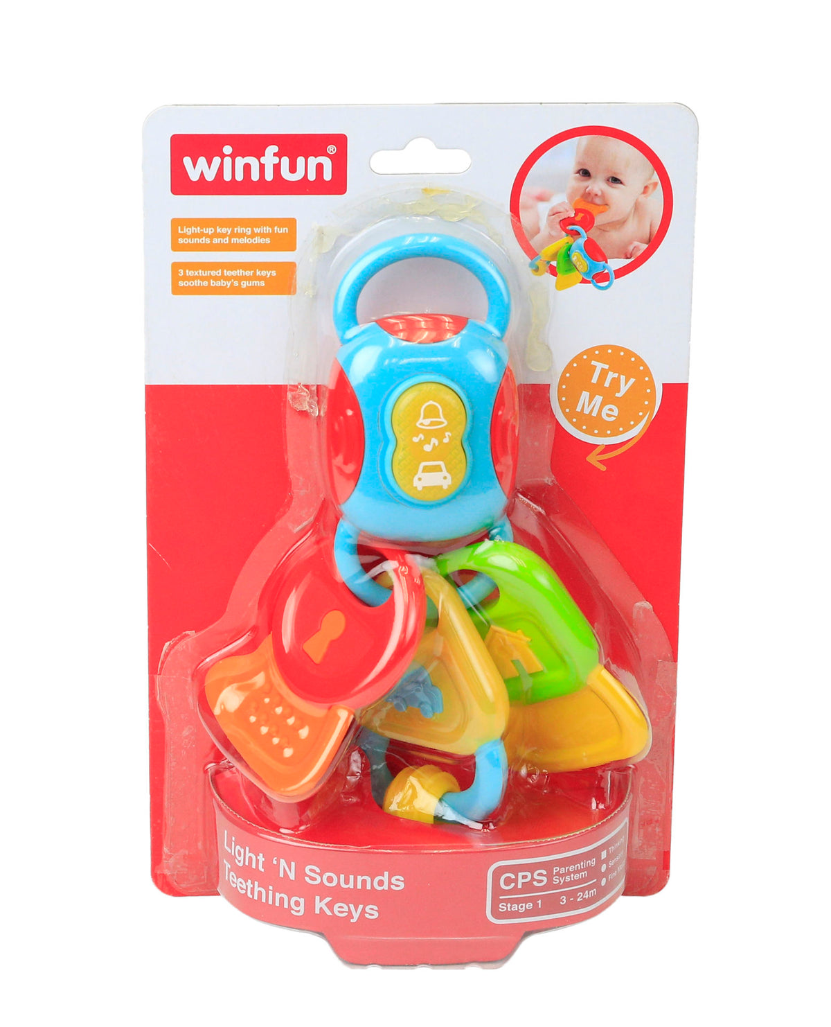 Jucarie Winfun - breloc chei cu sunete si lumini