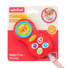 Jucarie  bebelus telefon cu sunete si lumini Winfun 000638