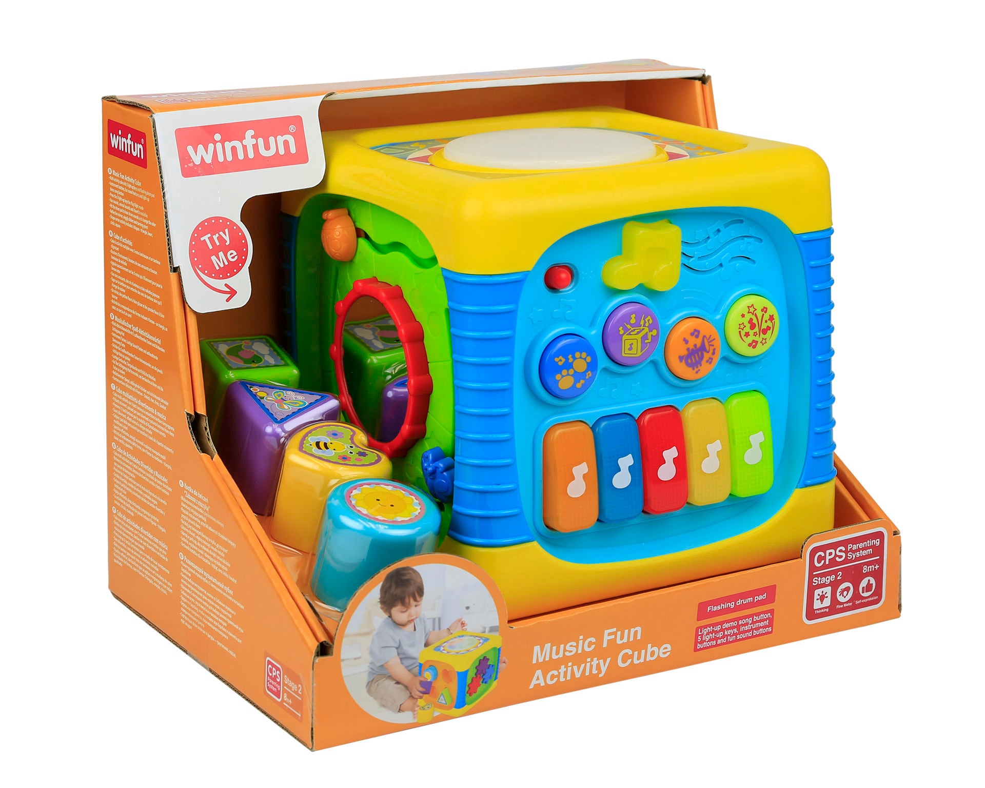 Jucarie Winfun  - cub cu activitati muzicale