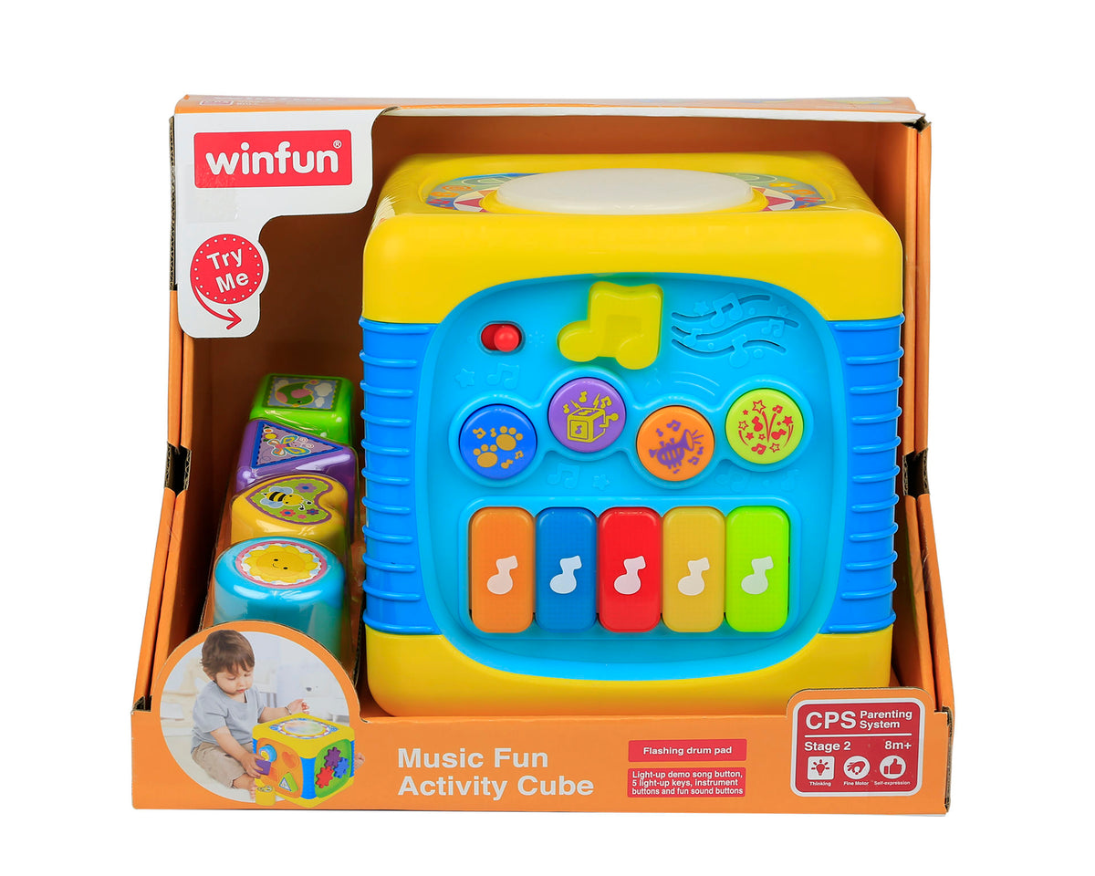 Jucarie Winfun  - cub cu activitati muzicale