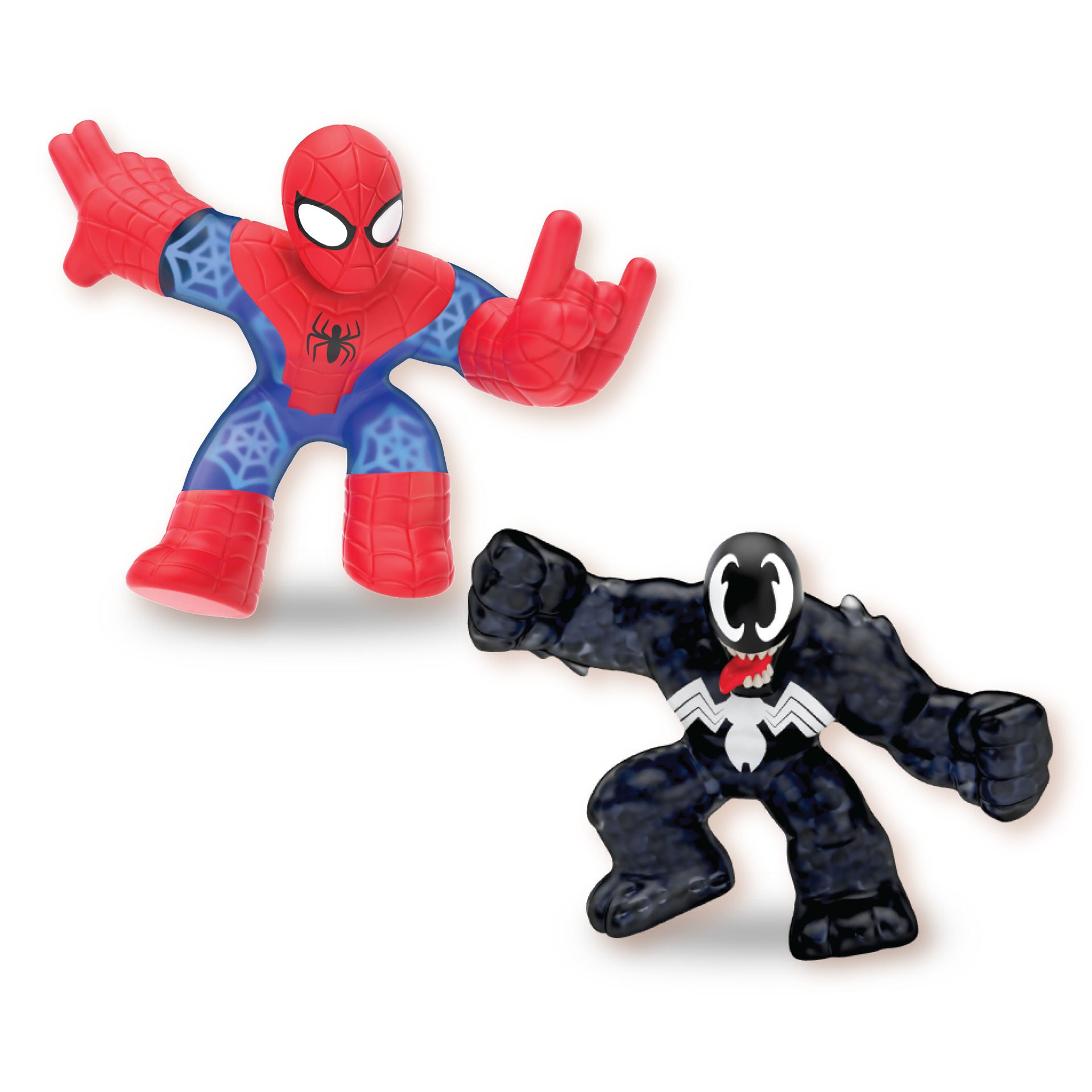 Figurina elastica Goo Jit Zu - Set 2 figurine eroi Marvel Spiderman vs Venom 41146