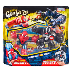 Figurina elastica Goo Jit Zu - Set 2 figurine eroi Marvel Spiderman vs Venom 41146