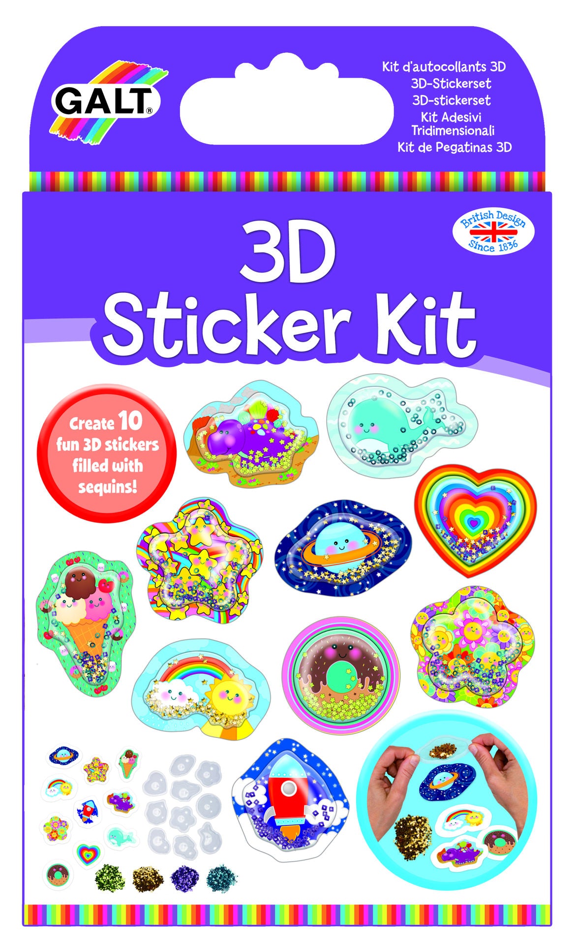 3D sticker kit, Galt