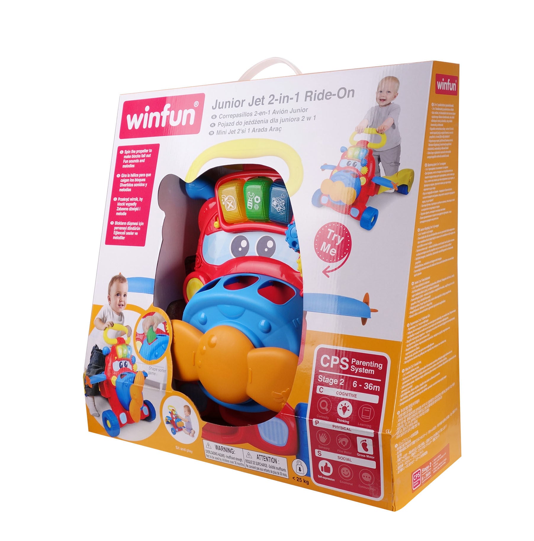 Jucarie junior jet 2 in 1 ride-on, Winfun