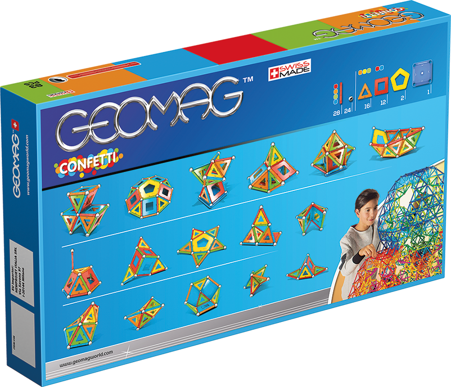 Geomag set magnetic 83 piese Confetti, 356