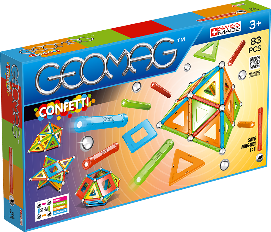 Geomag set magnetic 83 piese Confetti, 356