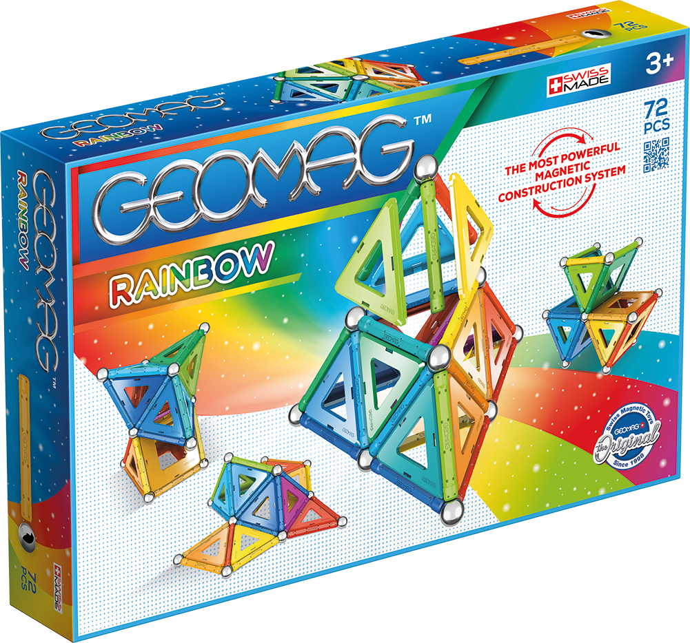 Geomag set magnetic 72 piese Rainbow, 371