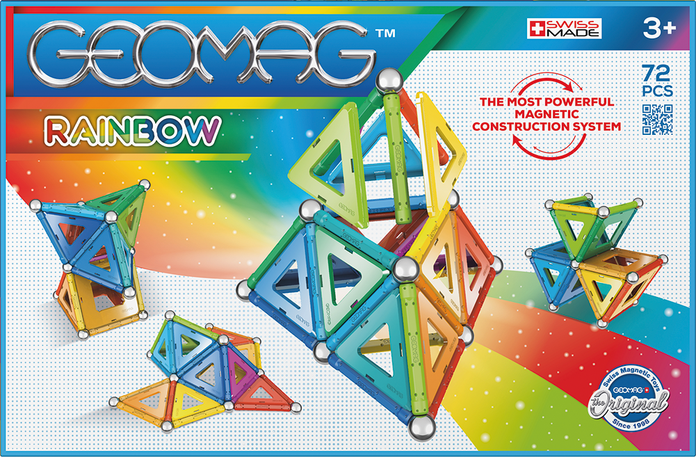 Geomag set magnetic 72 piese Rainbow, 371