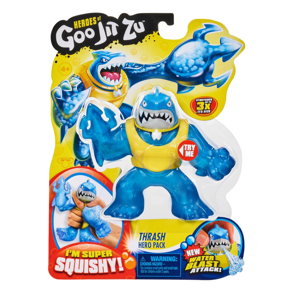 Figurina elastic Goo Jit Zu, Thrash Water Blast Attack, 3 ani+