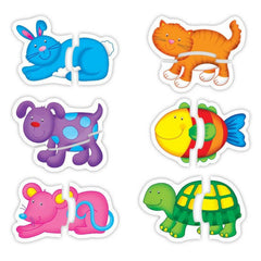 Set de 6 puzzle Baby Puzzle Galt, Animale de companie, 18 luni+