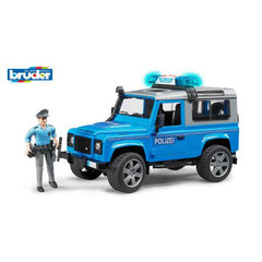 Mașină de poliție Bruder Land Rover Defender cu poliție și echipamente 02597