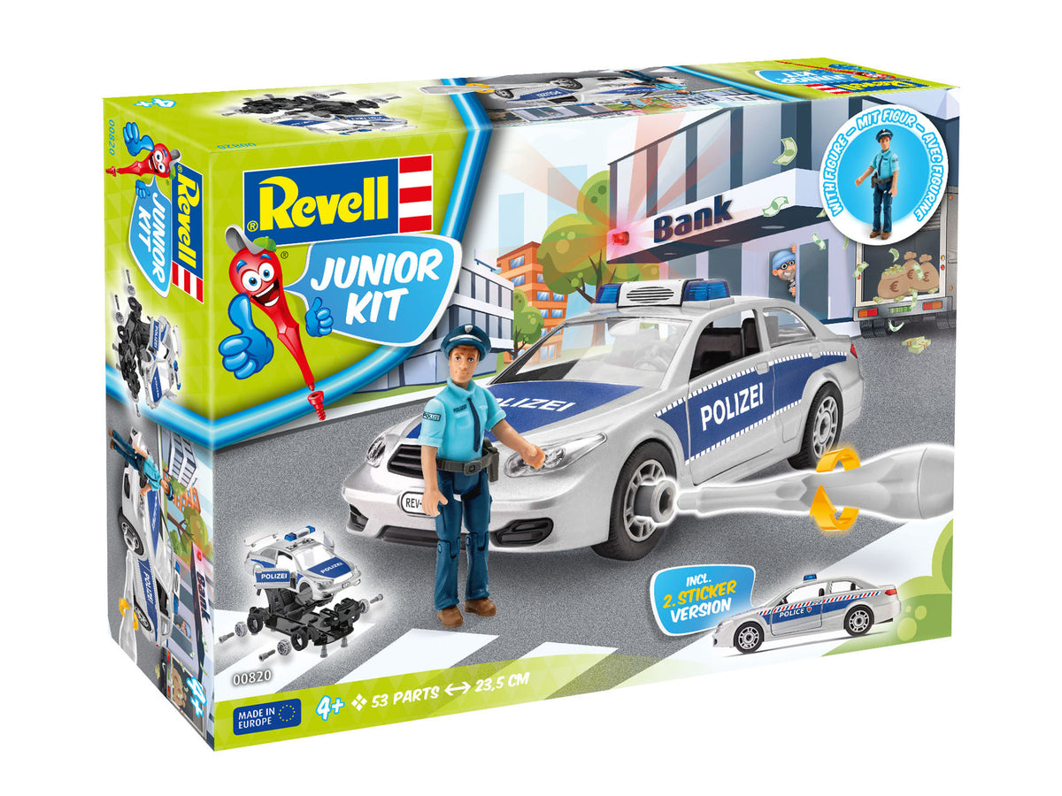 Revell Junior Kit Mașină de poliție incl Figura 0820