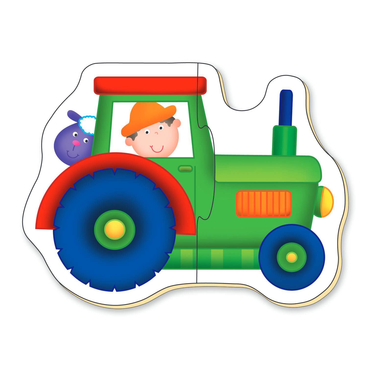 Puzzle bebelusi Galt, Duo Transport, 12 piese