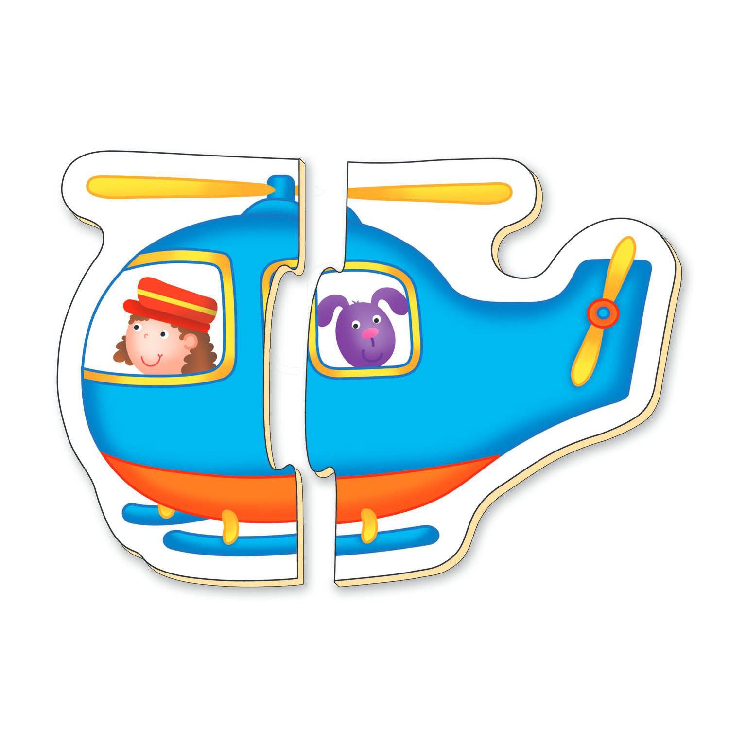 Puzzle bebelusi Galt, Duo Transport, 12 piese