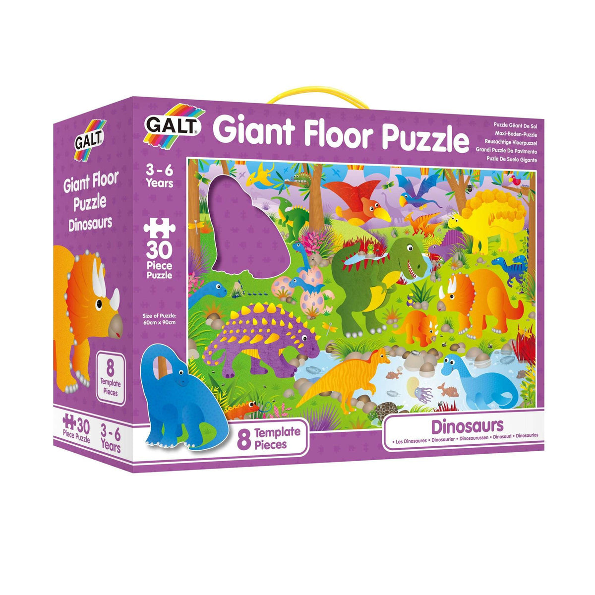 Puzzle gigant Galt - Dinozauri, 30 piese