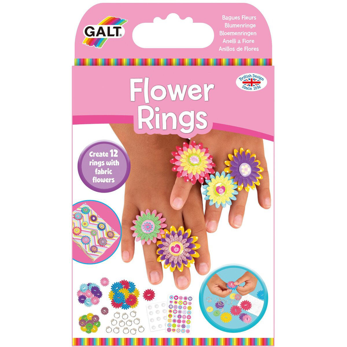 Set Galt- Creare inele cu floricele, 1005218