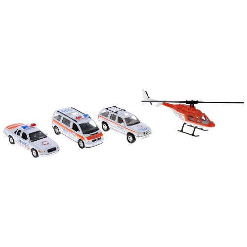 Set Masinute  Welly scara 1/64 Emergency Urban Spirit, W98160/4G