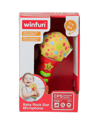 Jucarie microfon pentru bebelusi rock star, Wimfun, 0722