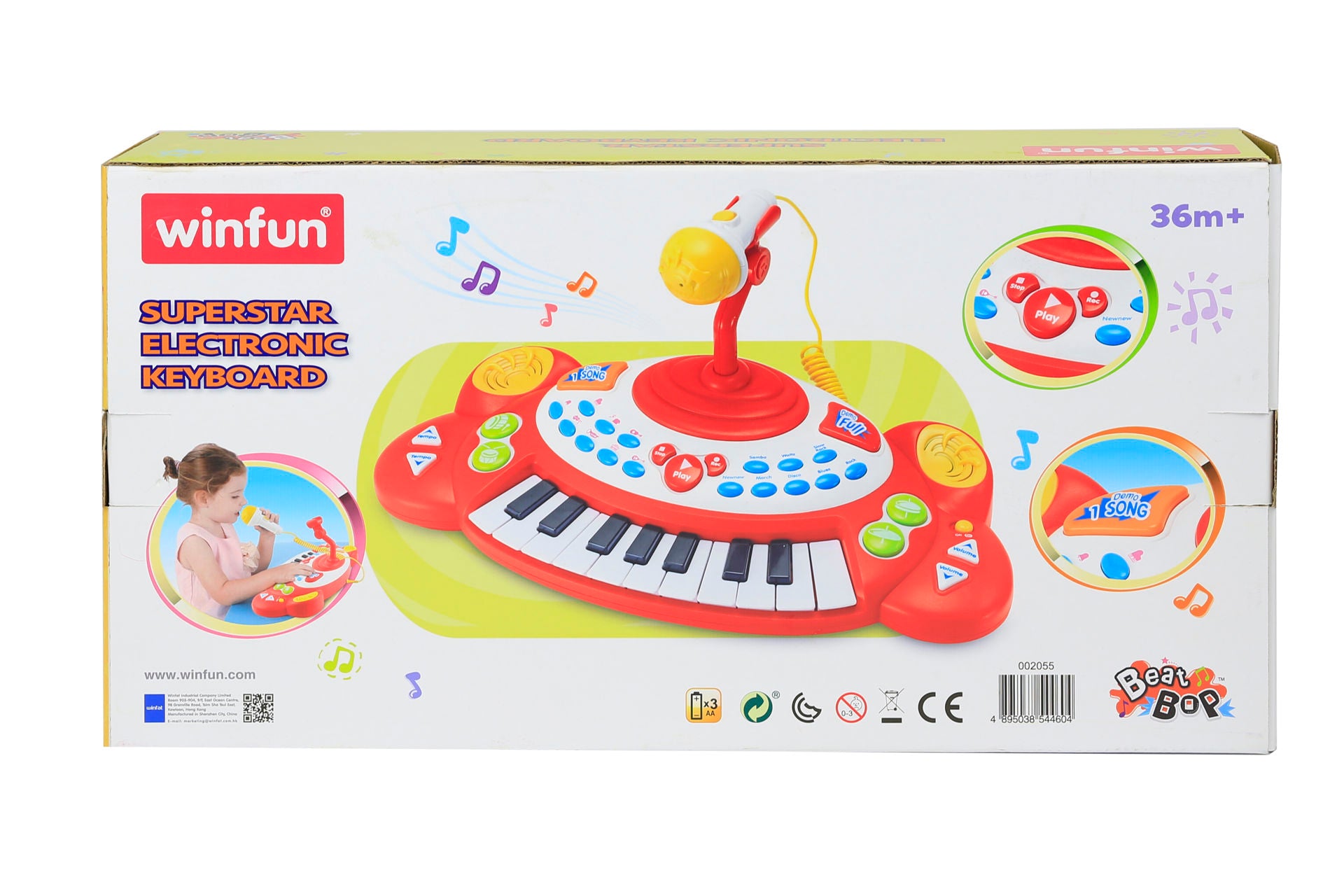 Jucarie, tastatura electronica superstar, Winfun, 2055